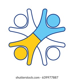 people emblem icon 