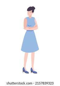 People emotion flat composition with isolated doodle style human character expressing emotions vector illustration
