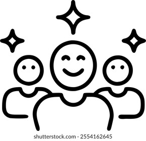 People with Enchanted Office Environments and Smiling Faces concept as A group of people in enchanted office environments with smiling faces set against a whimsical background offe