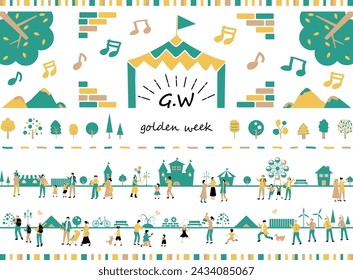 People enjoying Golden Week in Japan
