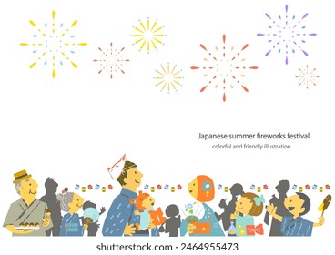 people enjoying Japanese summer festival