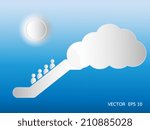 The people up the escalator into the cloud.