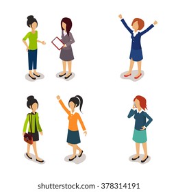 People. Everyday Activities. Vector Illustartion Collection set