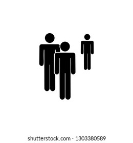 people, exception, group icon. Element of a group of people icon. Premium quality graphic design icon. Signs and symbols collection icon for websites, web design