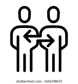 people exchange icon team vector