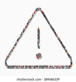 people  exclamation mark icon