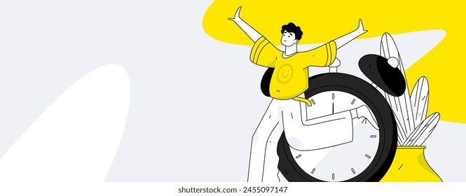 People exercising healthy running vector internet operation illustration
