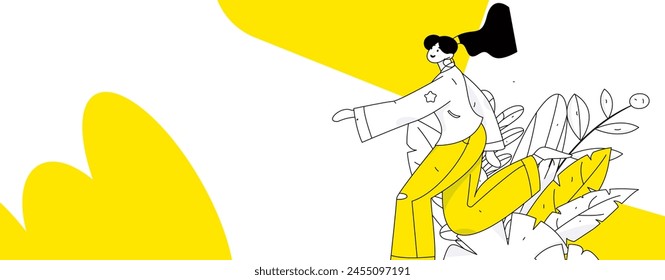 People exercising healthy running vector internet operation illustration
