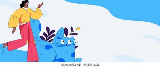 People exercising healthy running vector internet operation illustration
