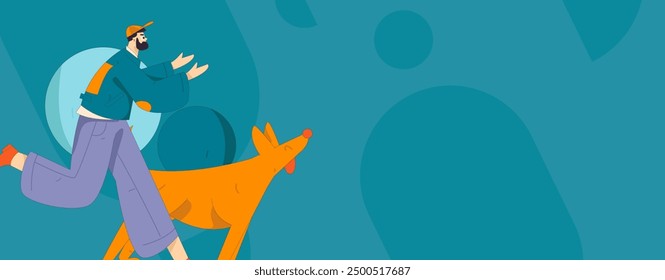 People exercising healthy running vector internet operation illustration
