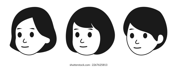 personas enfrentan avatar pack con estilo blanco y negro