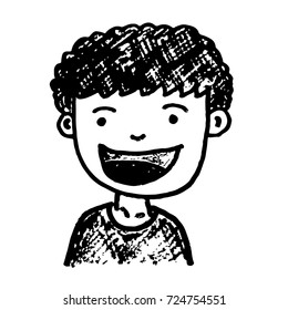 People face cartoon icon