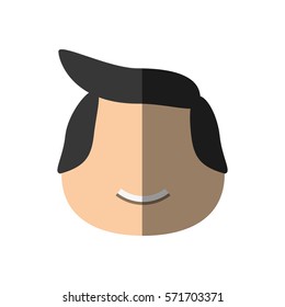 people face casual man icon image, vector illustration