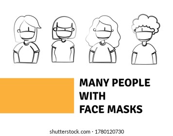 Ilustrador de máscaras faciales