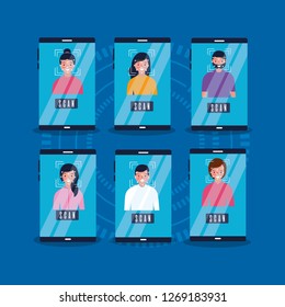 people face scan cellphone security access