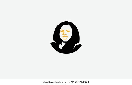 Diseño del logo del vector People Face