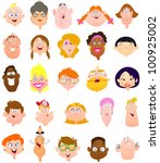 People faces
