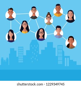 people faces cartoon