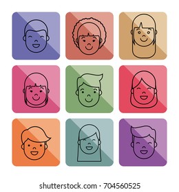 people faces icon