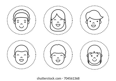 people faces icon