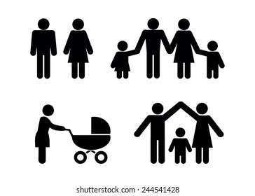People family icons. 