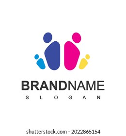 People Family Logo Design Template