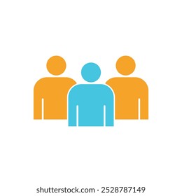 People family together icon vector logo design concept idea