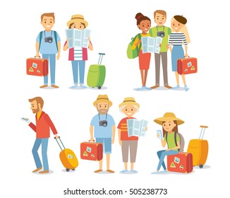 People and family traveling on vacation - Shutterstock ID 505238773