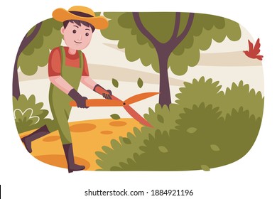 People farmer vector illustration with flat design style.