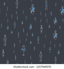 people fashion pattern. designer objects