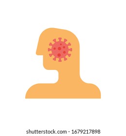 a people fight corona virus on her mind