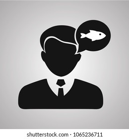 people fish food icon