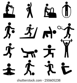 People Fitness Icons