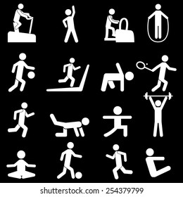 People Fitness Icons