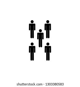 people, five, group icon. Element of a group of people icon. Premium quality graphic design icon. Signs and symbols collection icon for websites, web design