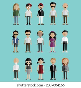 ilustración vectorial de diseño plano de personas