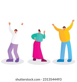 people flat design vector illustration design
