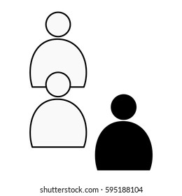 People flat icon