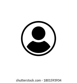 People flat icon vector. User icon symbol isolated