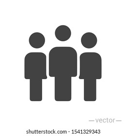 People flat style icon vector. Team work symbol. Group of humans sign For your web site design, logo, app, UI. illustration