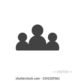 People flat style icon vector. Team work symbol. Group of humans sign For your web site design, logo, app, UI. illustration