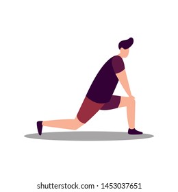 people flat vector  illustration fitness