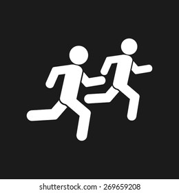 people flee