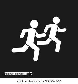 people flee
