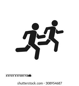 people flee