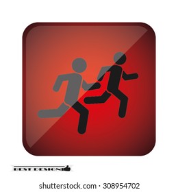people flee