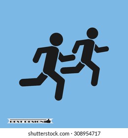 people flee