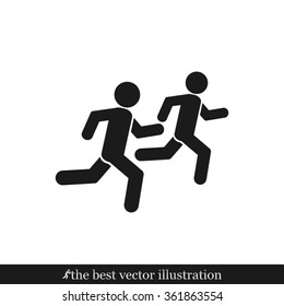 people flee