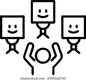 People with Floating Achievement Certificates and Joyful Faces concept as A group of people holding floating achievement certificates with joyful faces set against a dreamy backgro