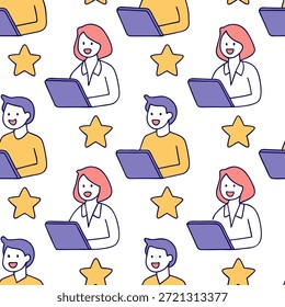 Personas con herramientas de Comentarios flotante y concepto de caras alegres como un grupo de personas que utilizan herramientas de Comentarios flotante con caras alegres frente a un fondo caprichoso que ofrece un amplio espacio para texto o gráficos que simbolizan una evaluación de empleado sin problemas y feliz. en Foto Stock Concepto, espacio de copia para publicidad o Anuncio con alta calidad Detalle --ar 9:16
